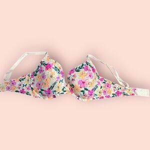 Floral Print Bra